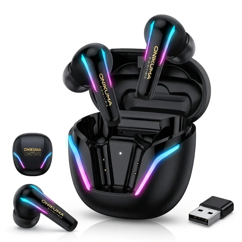 ONIKUMA T27 dual-mode gaming-oordopjes met RGB en lage vertraging