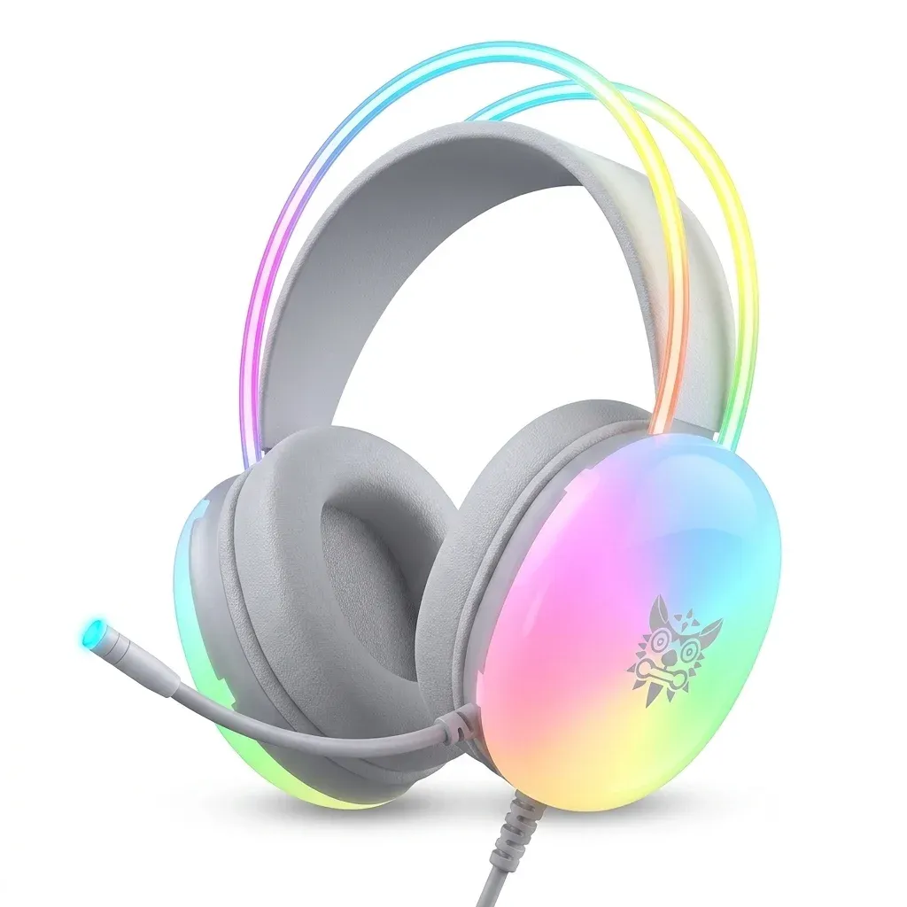 Onikuma bedrade RGB-gamingheadset met microfoon