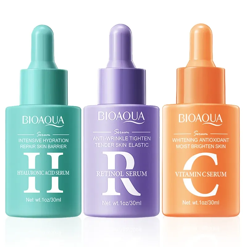 BIOAQUA vitamine C-retinol-hyaluronzuur serumset voor gezicht