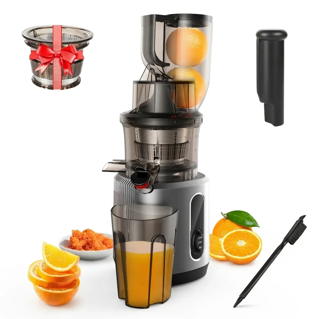BioloMix slowjuicer met brede vulopening 200W