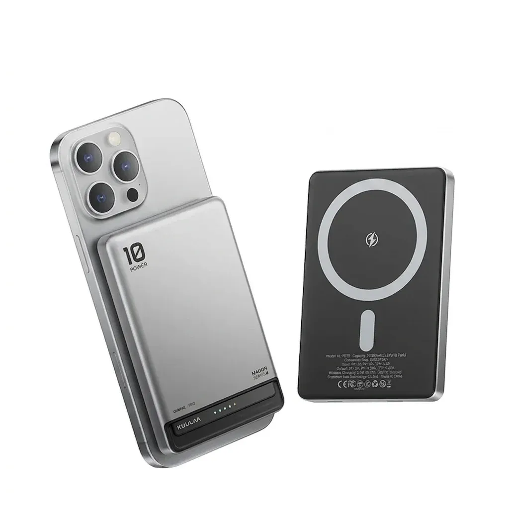 KUULAA magnetische powerbank 10.000 mAh met 20W en draadloos laden