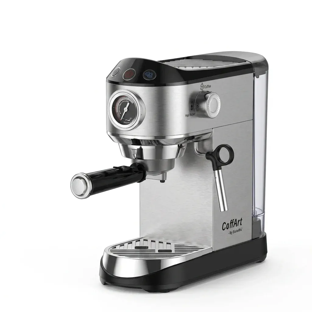 BioloMix CM7008 halfautomatische espressomachine met melkschuimstaaf