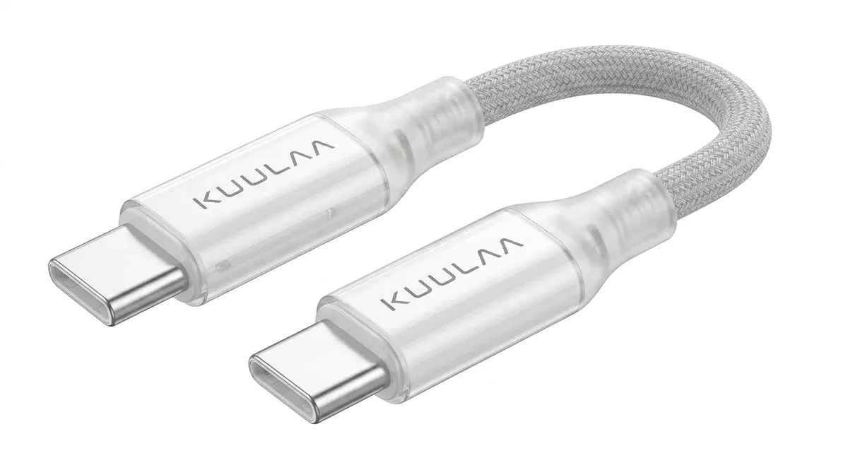 KUULAA USB-C naar USB-C 60W gevlochten snellaadkabel