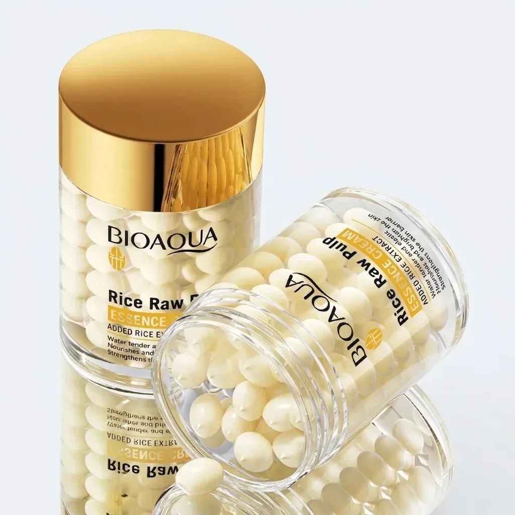 BIOAOUA rijst-essence gezichtscrème potjes