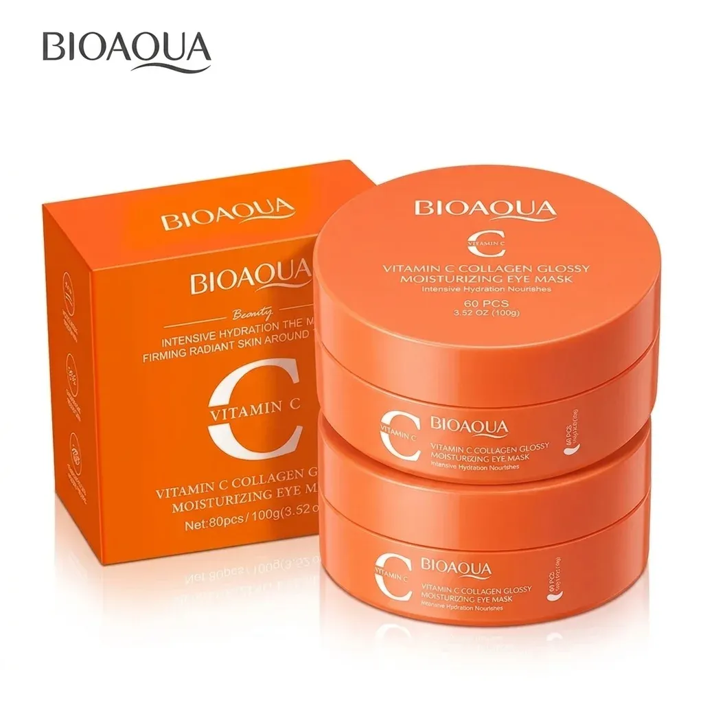 BIOAQUA vitamine C collageen oogmaskers, 80 stuks