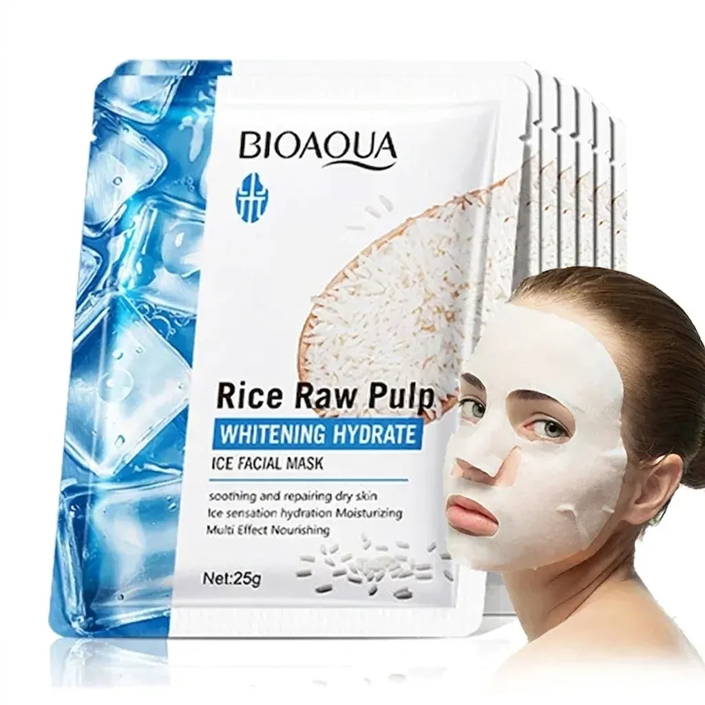 BIOAQUA rijstgezichtsmaskers set van 5