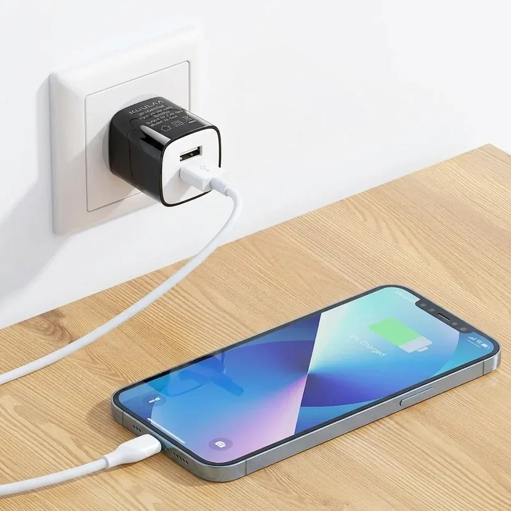 KUULAA MFi Lightning-kabel met zachte gevlochten mantel