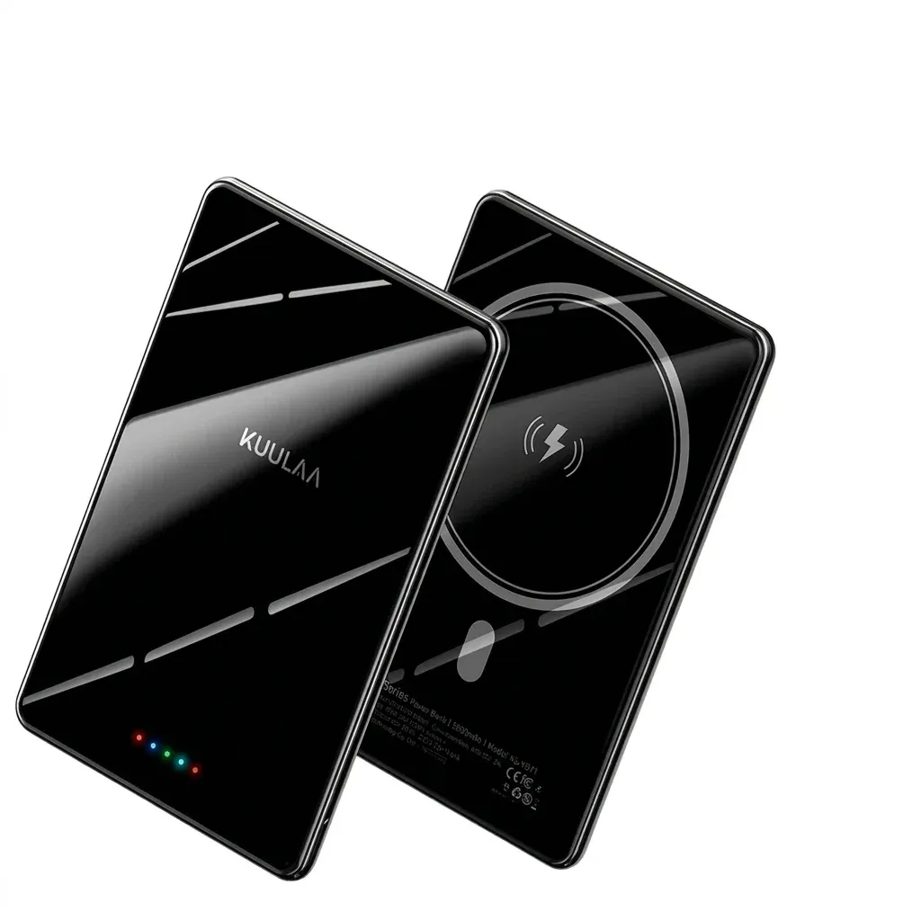 KUULAA מגנטי 5000mAh שחור דק