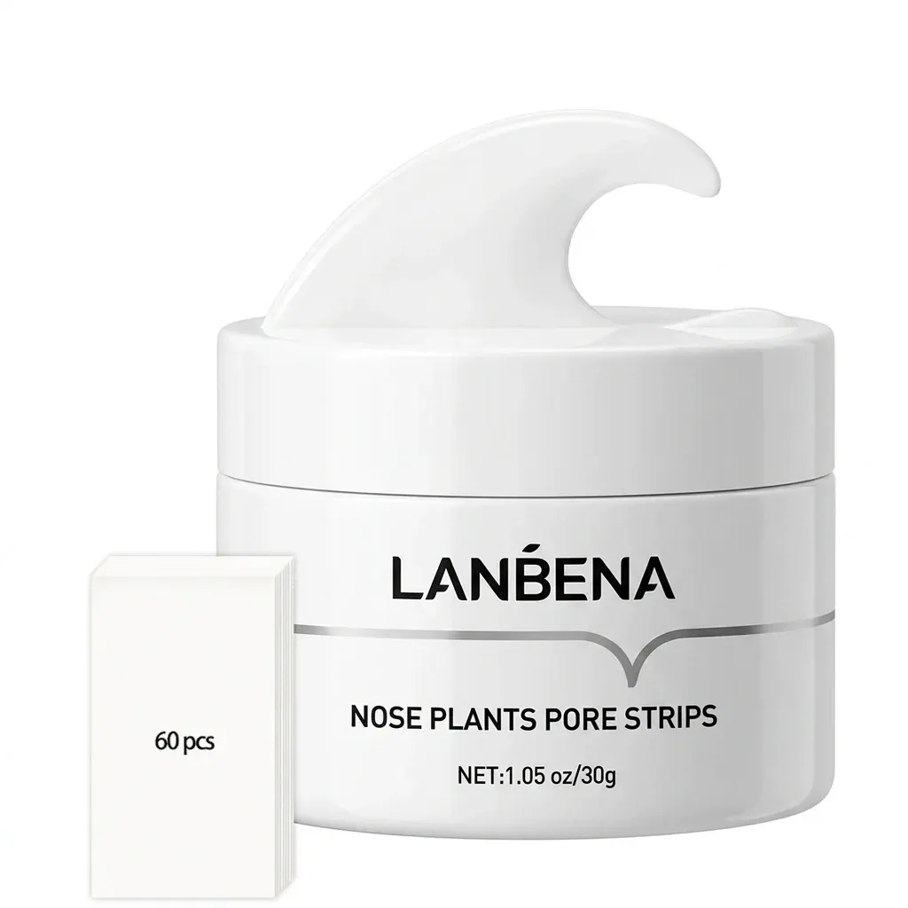 צנצנת LANBENA ומארז 60 יחידות לבן