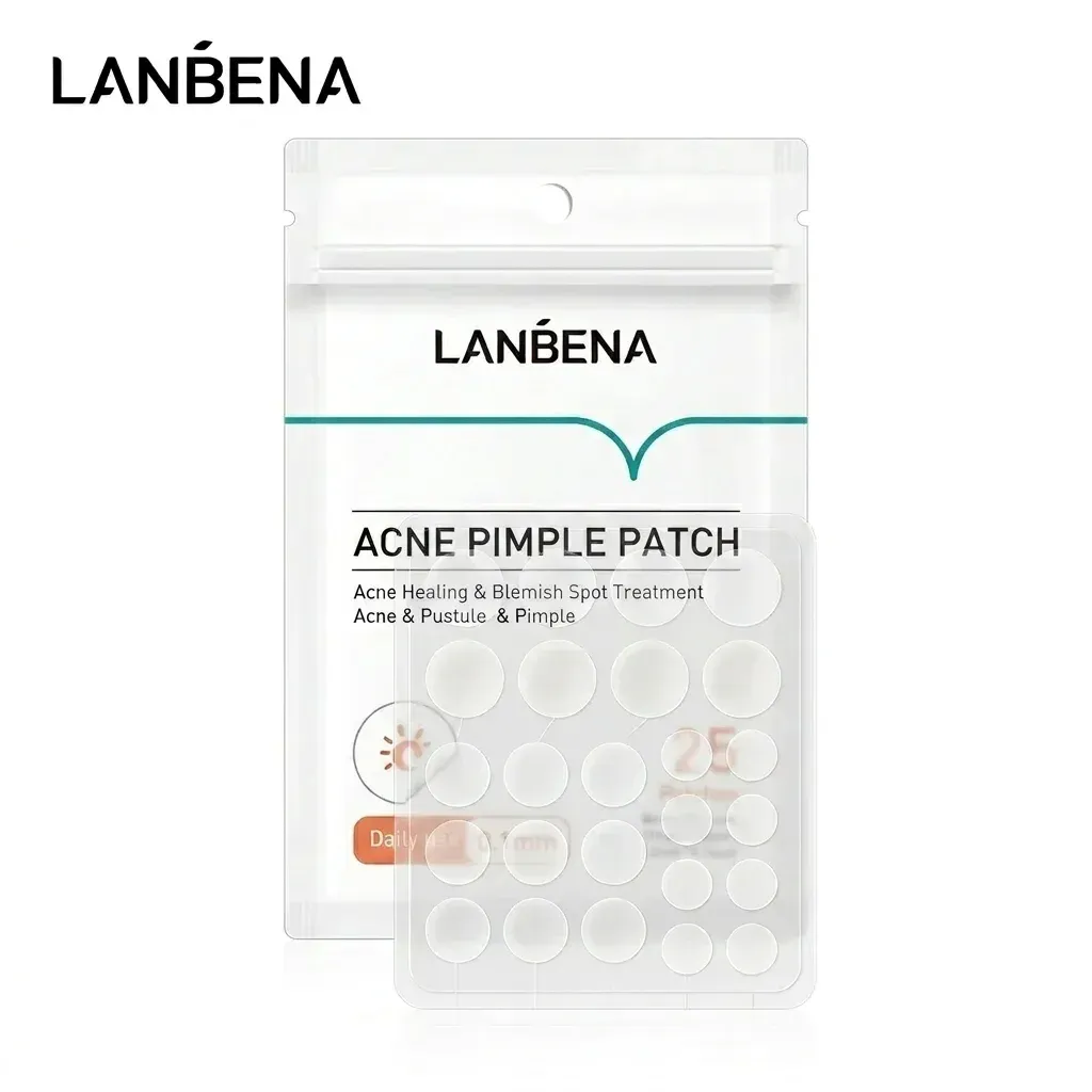 LANBENA onzichtbare acnepleisters verpakking en patches