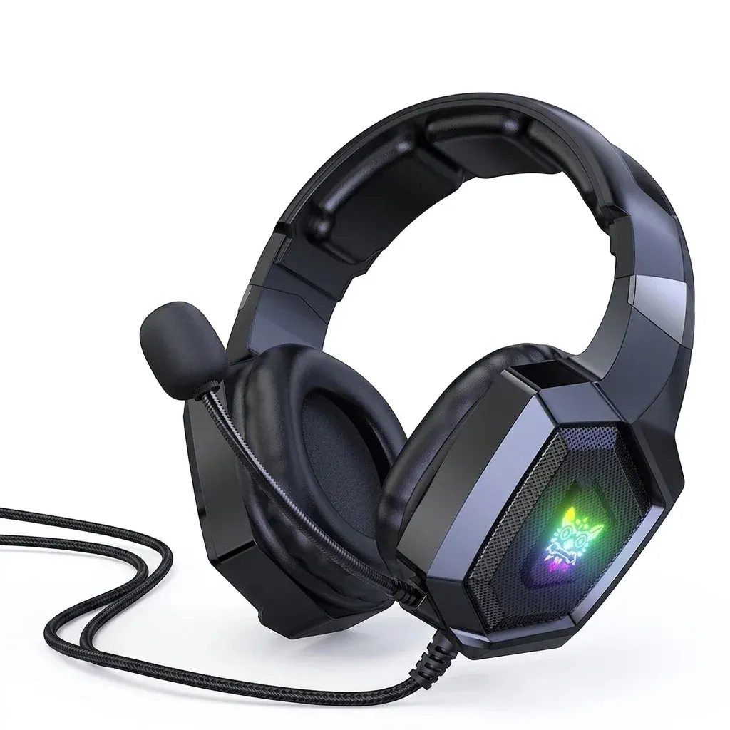 Onikuma K8 bedrade gamingheadset met RGB
