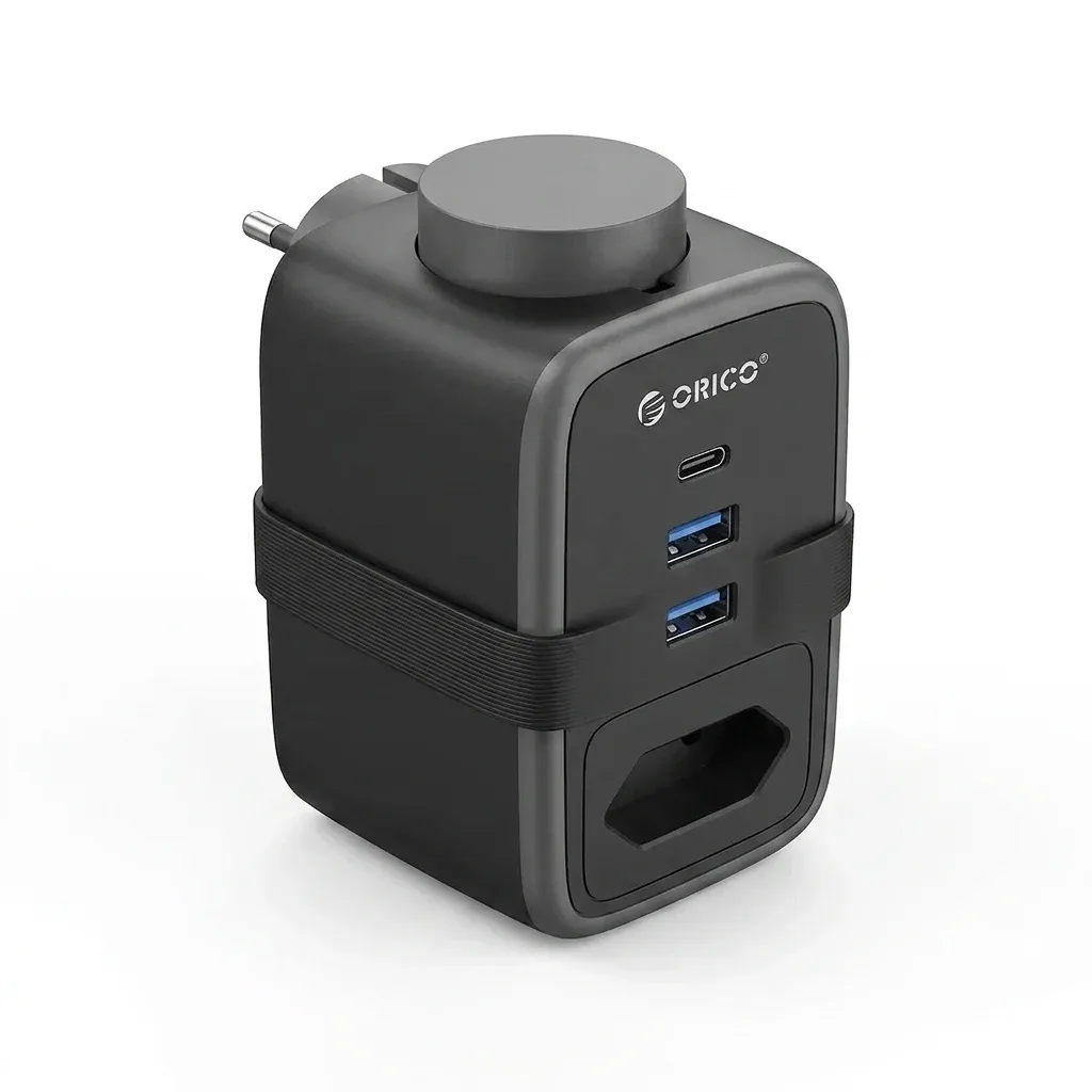 ORICO compacte reisstekkerdoos met USB-C