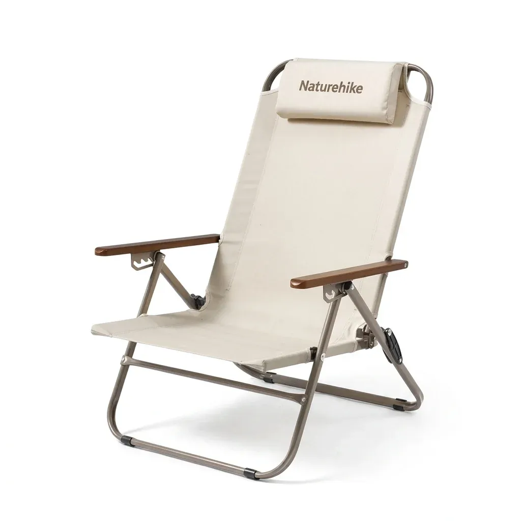 Naturehike T02 inklapbare relaxstoel beige