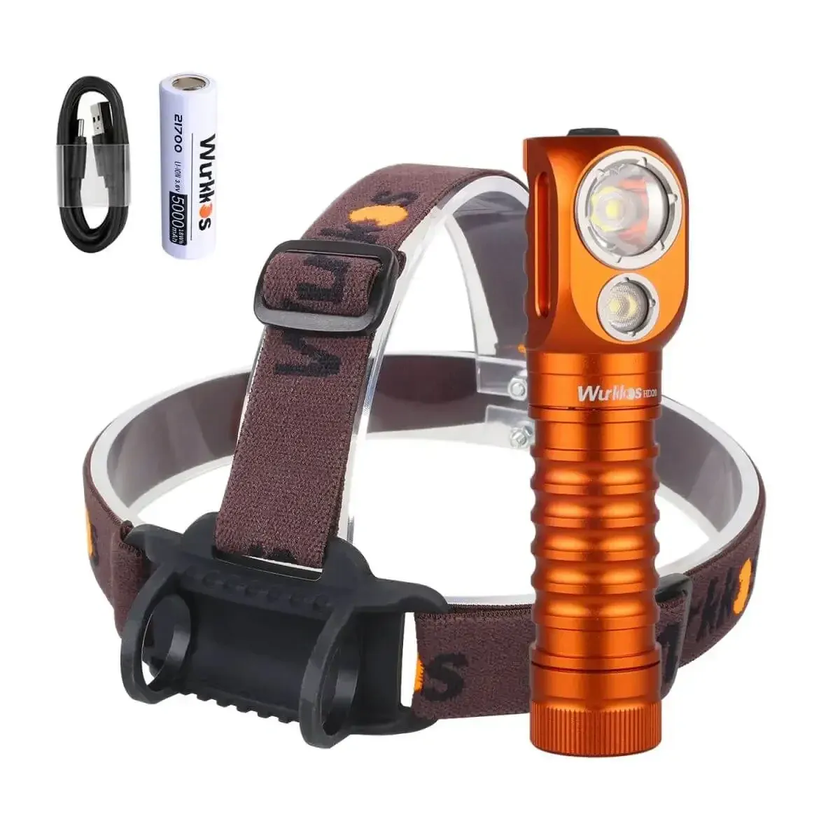 Wurkkos HD20 oplaadbare hoofdlamp met dubbele lichtbundel