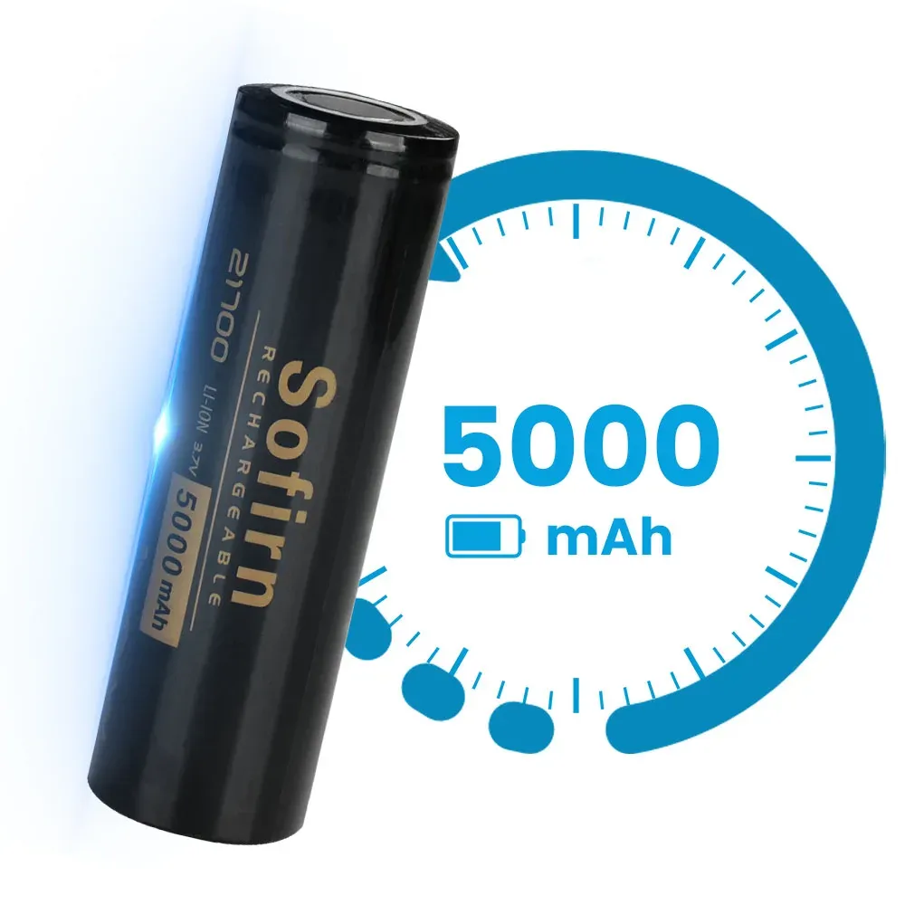Sofirn 21700 5000 mAh Li-ion accu met hoge ontlaadstroom