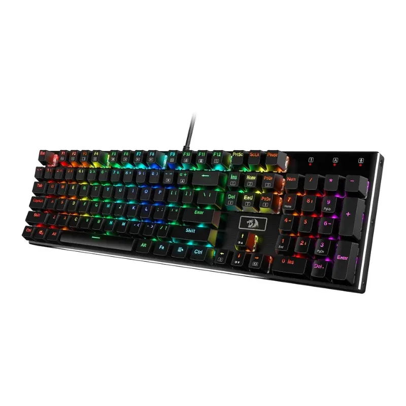 Redragon K556 RGB mechanisch toetsenbord met hot-swap en 104 toetsen