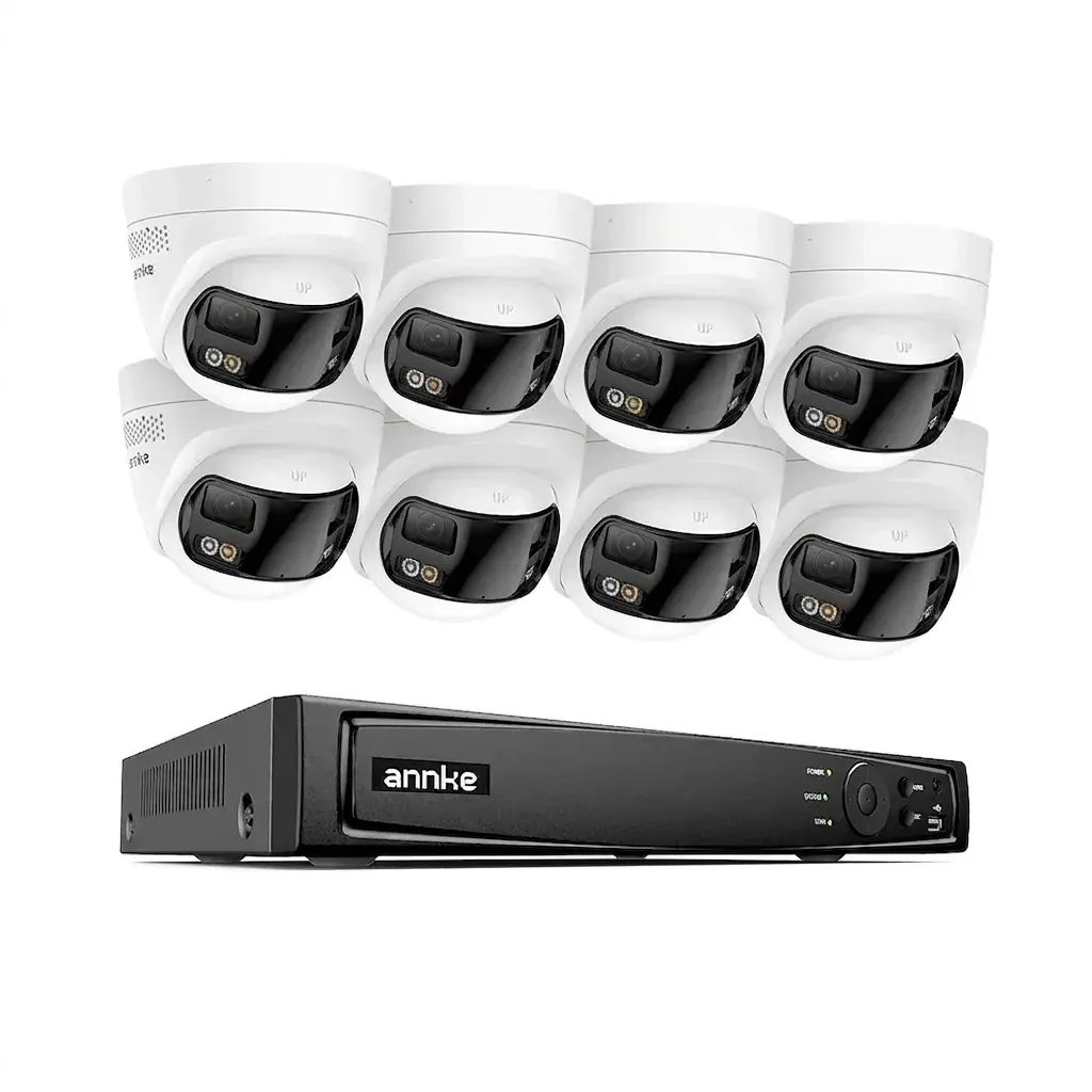 ANNKE 4K dual-lens PoE buitencamera met 180° zicht
