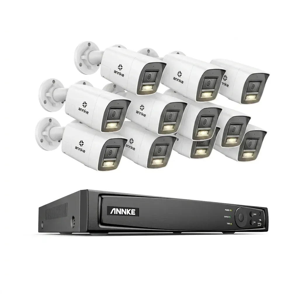 ANNKE 4K PoE beveiligingssysteem met 8 camera’s
