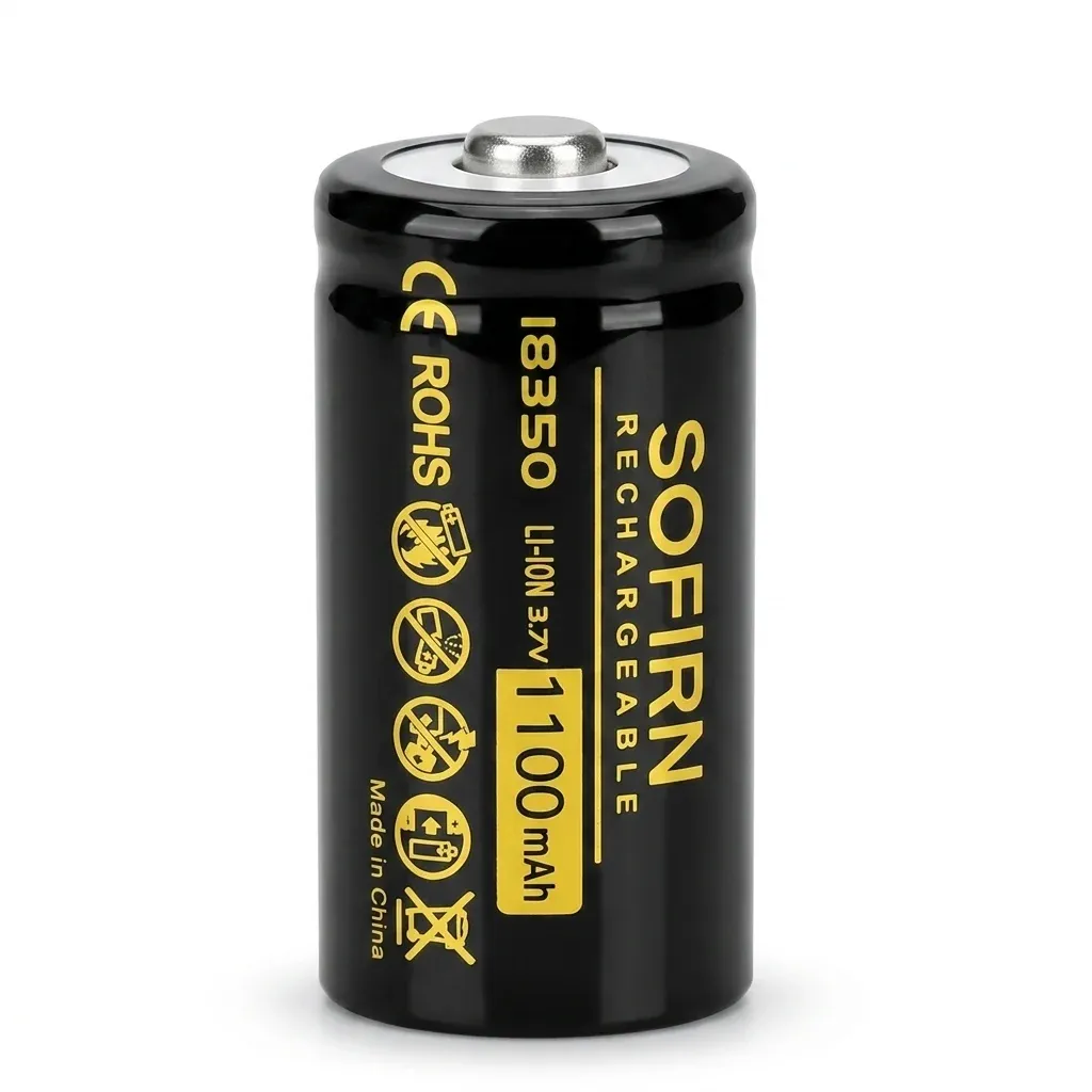 סוללת Sofirn 18350 שחורה 1100mAh