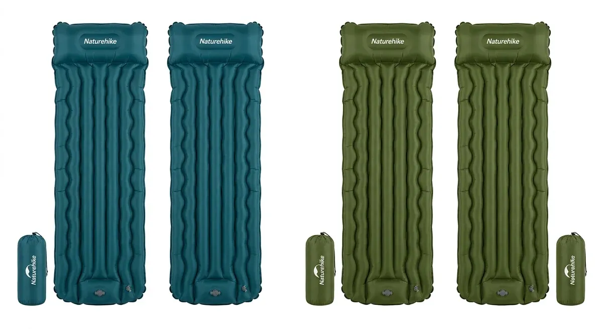 Naturehike lichtgewicht slaapmat met voetpomp en 6,5 cm comfort