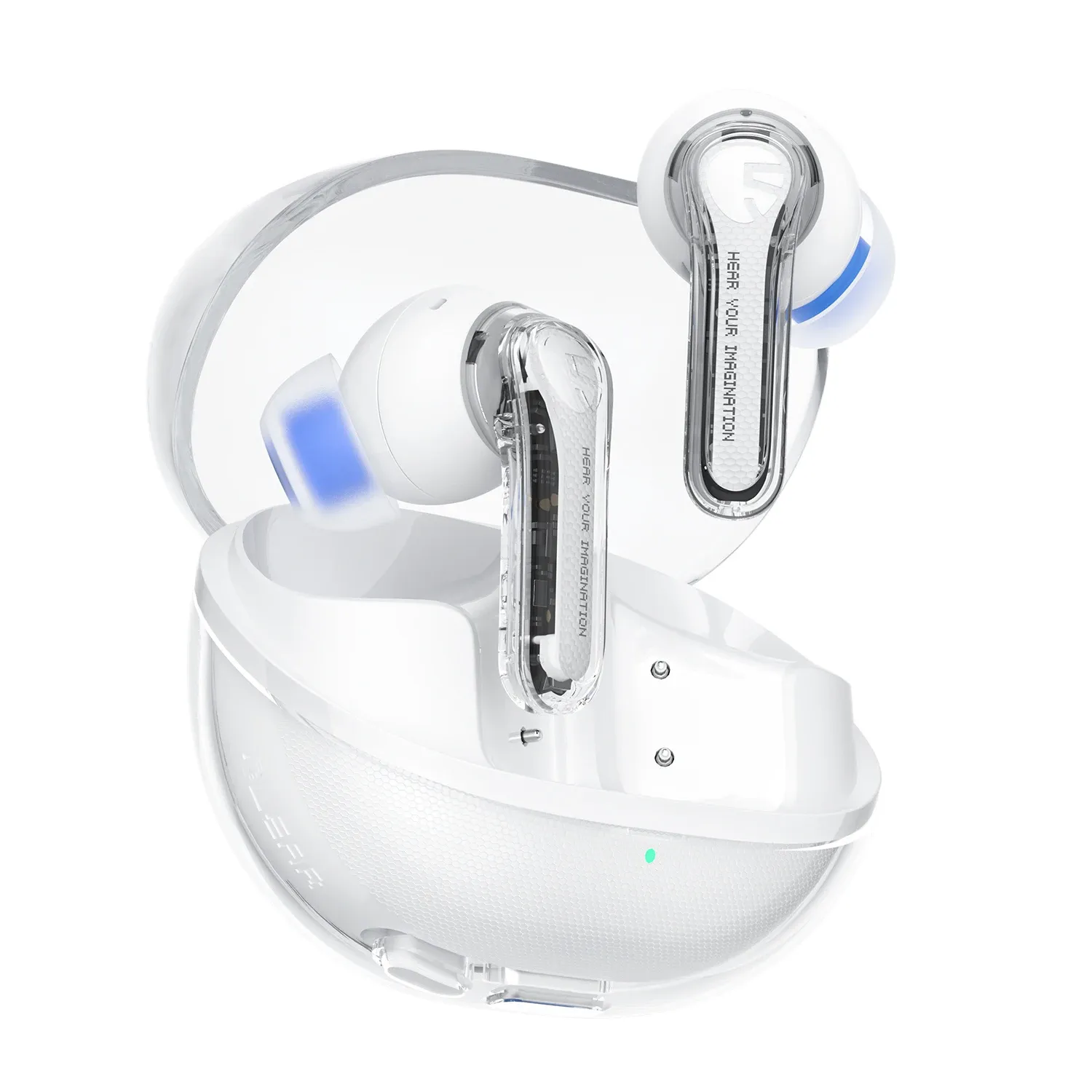 SoundPEATS Clear transparante TWS-oordopjes met Bluetooth 5.3 en app