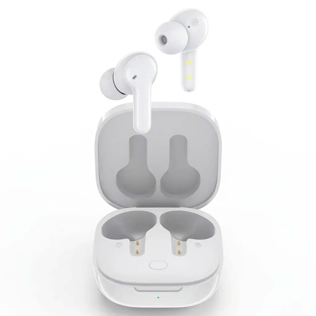 QCY T13 witte draadloze oordopjes met case