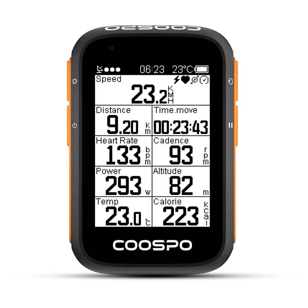 COOSPO BC200 GPS fietscomputer met Bluetooth 5.0 en ANT+
