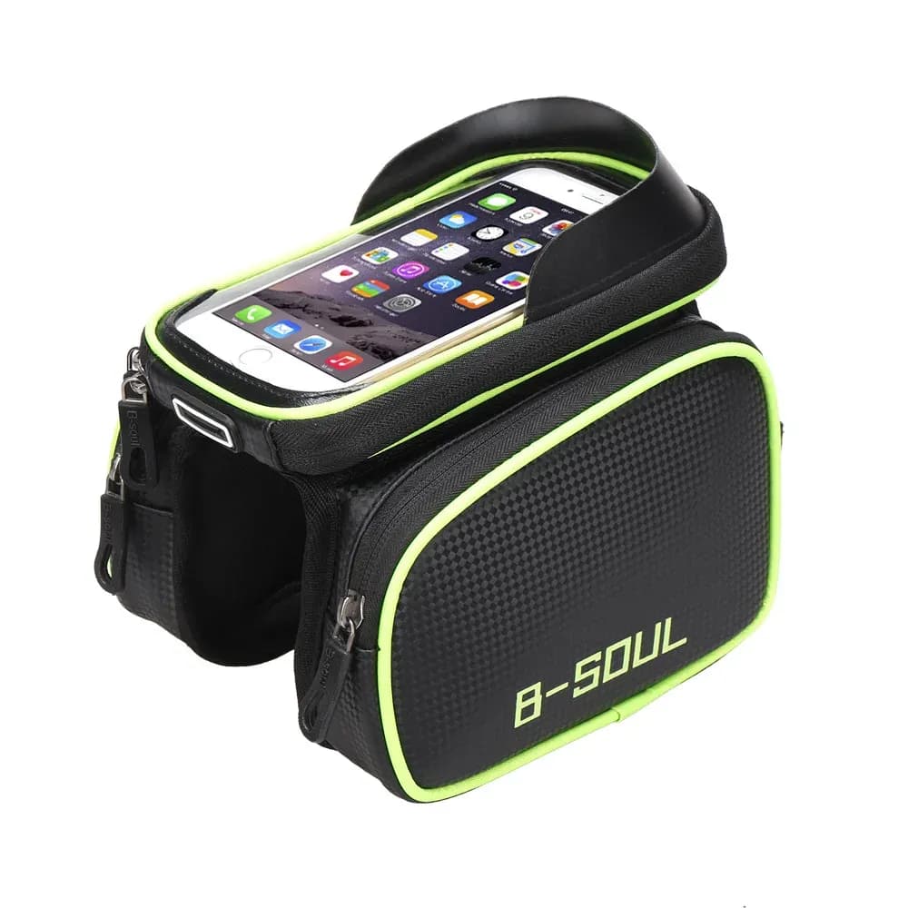 B-SOUL waterdichte 6,2 inch fietstas voor stuur en bovenbuis