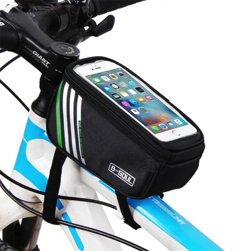 B-SOUL stuur- en bovenbuis telefoonpouch met touchscreen
