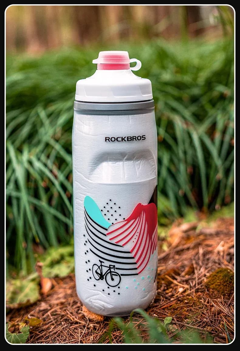 ROCKBROS geïsoleerde fietsdrinkfles 620 ml met knijpsluiting
