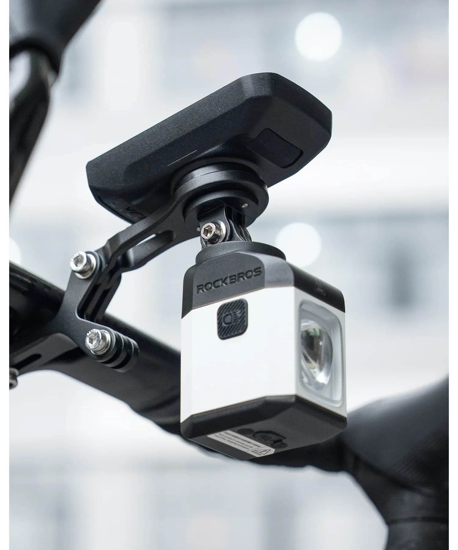ROCKBROS aluminium houder voor fietscomputer en lamp