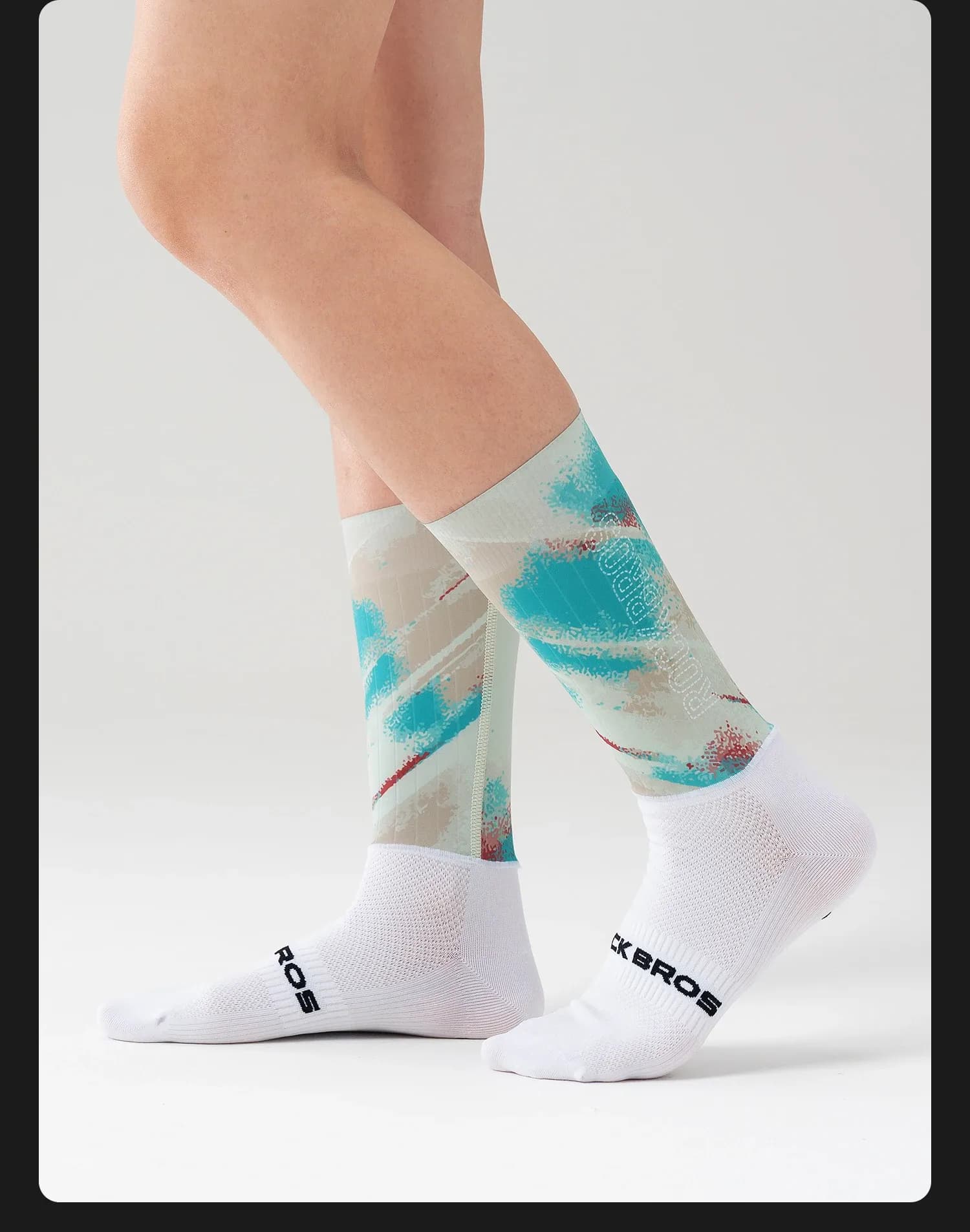 ROCKBROS kniehoge compressiefietssokken met ademend comfort