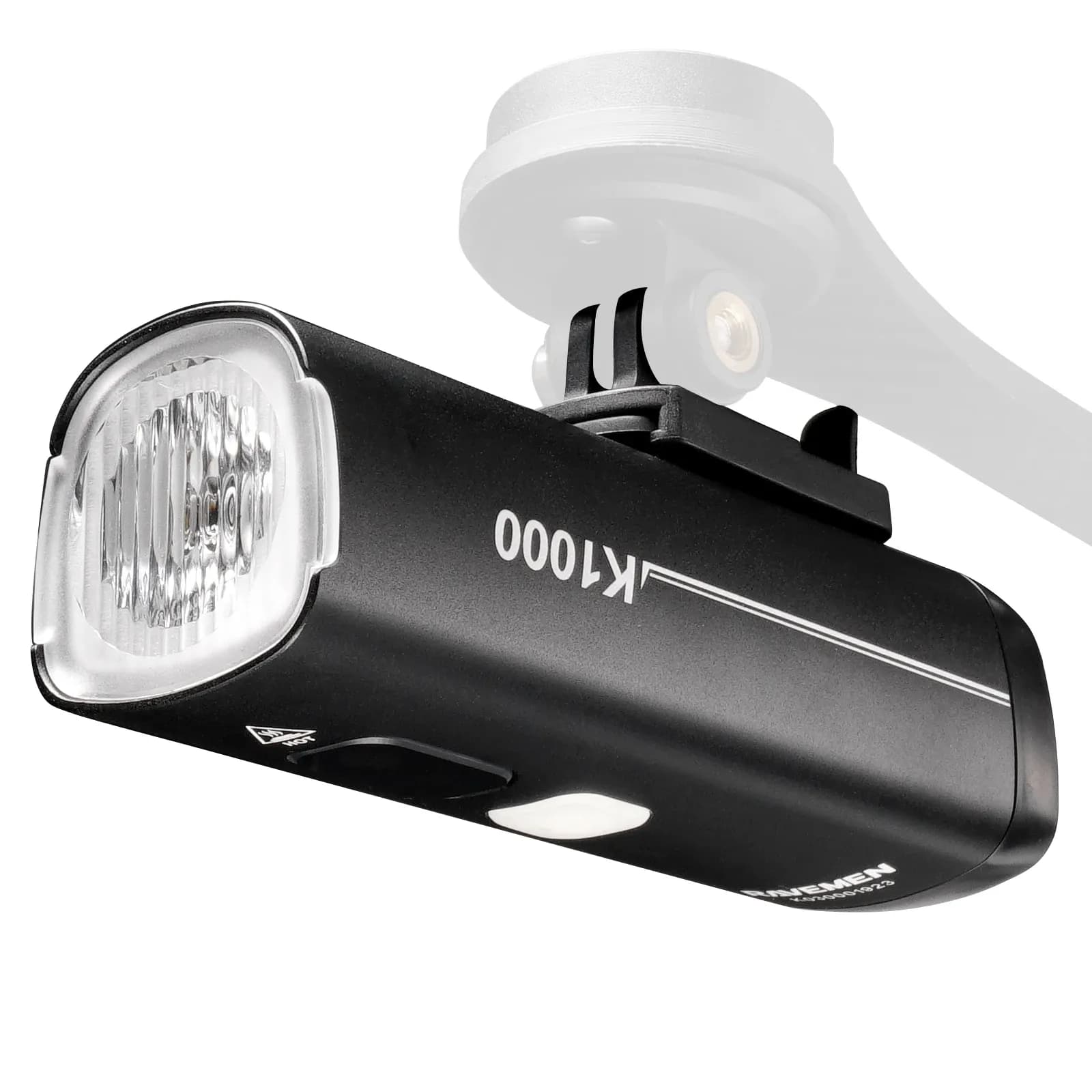 RAVEMEN K1000 slimme USB-oplaadbare fietskoplamp