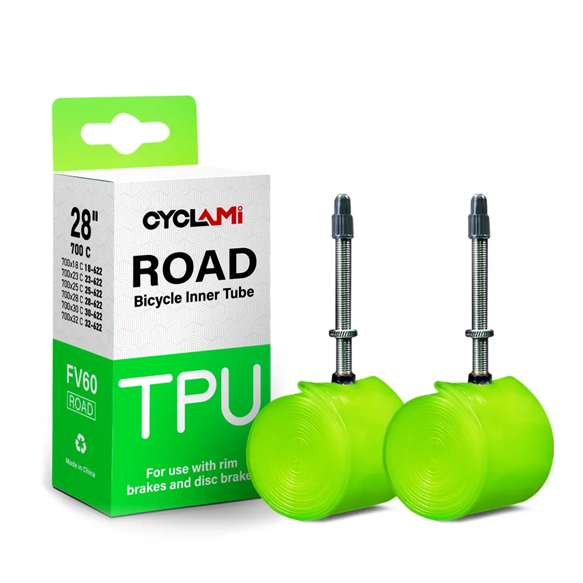 CYCLAMI ultralichte TPU binnenband voor 700C racefiets