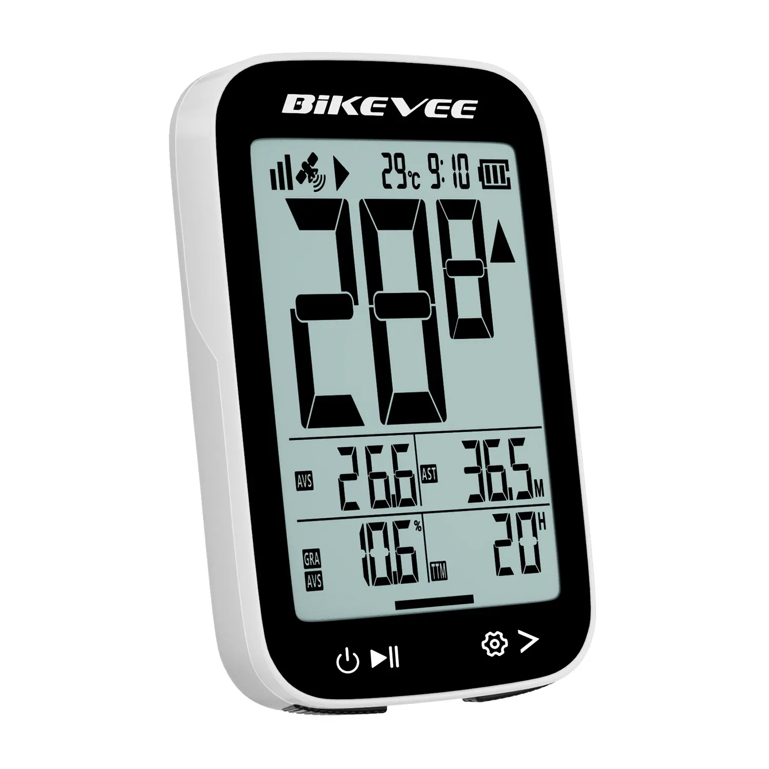 Bikevee draadloze GPS-fietscomputer met IPX7