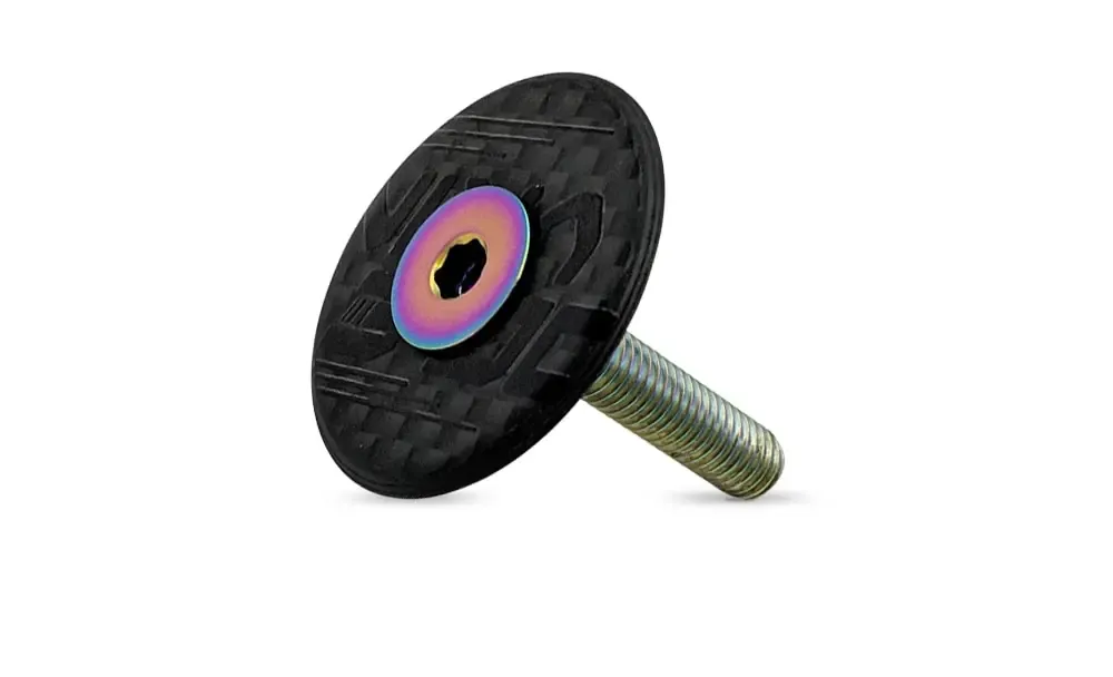 OG-EVKIN carbon headset top cap met titanium bout