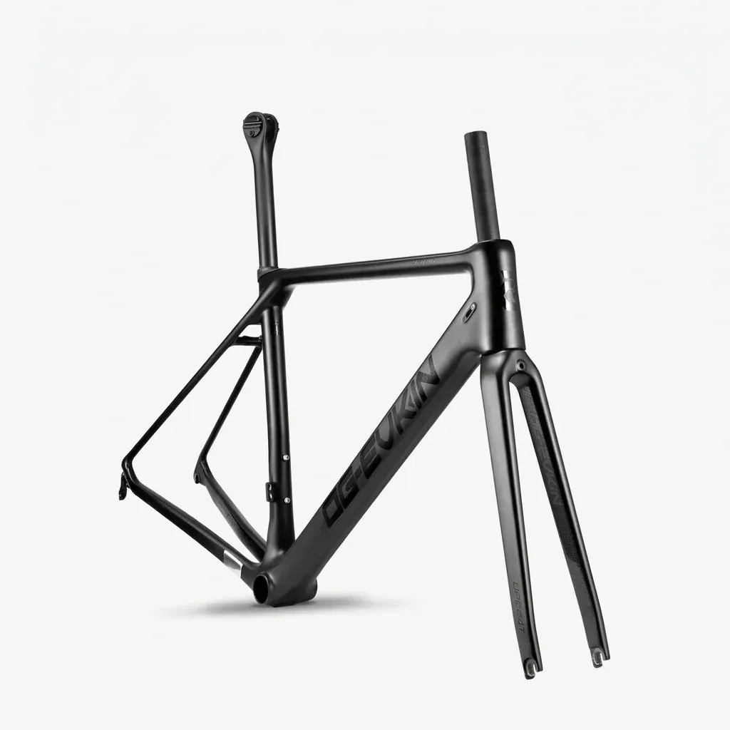 Matzwarte OG-EVKIN carbon raceframe met vork