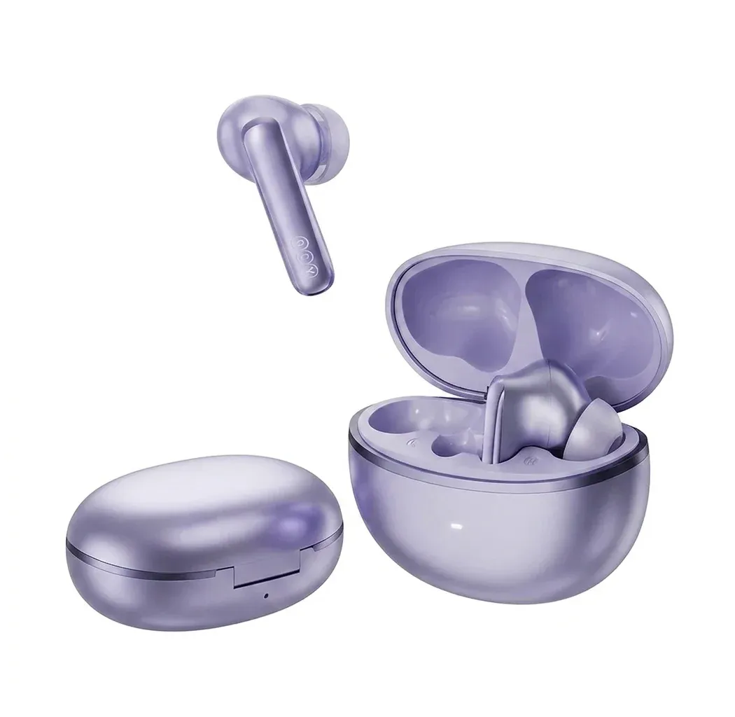 QCY MeloBuds N70 paarse oordopjes met case