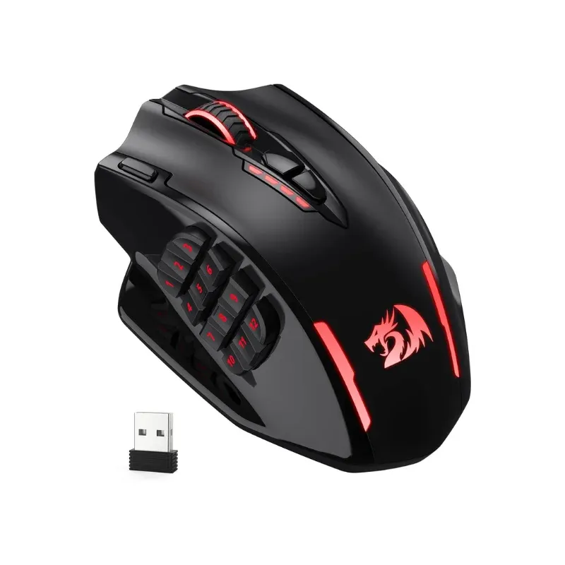 Redragon M913 MMO-gamingmuis met 16 knoppen en draadloze tri-mode