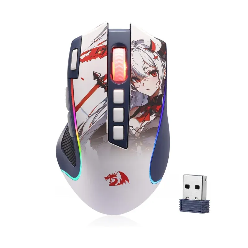 Redragon M612AK PRO RGB gamingmuis met 8000 DPI en 9 knoppen